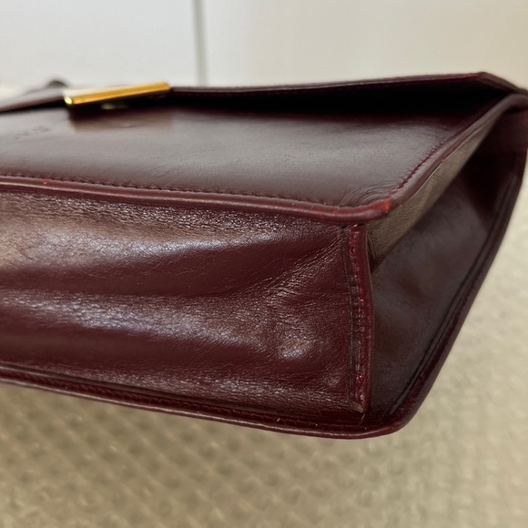 Celine Bordeaux Leather Crossbody Bag - Picture 8 of 14